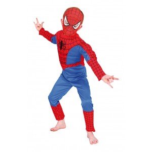 kostým Spiderman s vypracovanými svaly