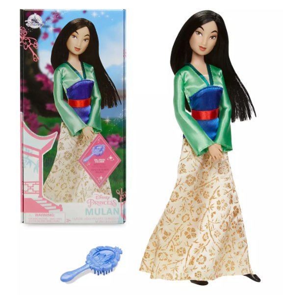 Disney panenka Mulan s hřebenem