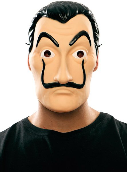 Maska Money Heist Salvator Dali - Papírový dům.