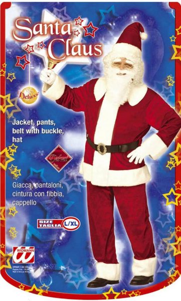 Sametový kostým Santa Claus de luxe