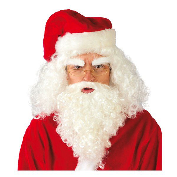 Papá Noel - Mikulášská paruka s vousy