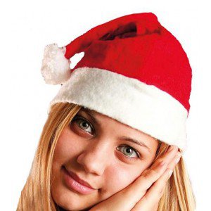 Noel - Santa - Filcová vánoční čepička s bambulí