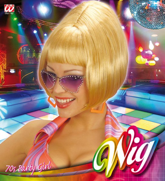 Paruka blond - mikádo 70´léta
