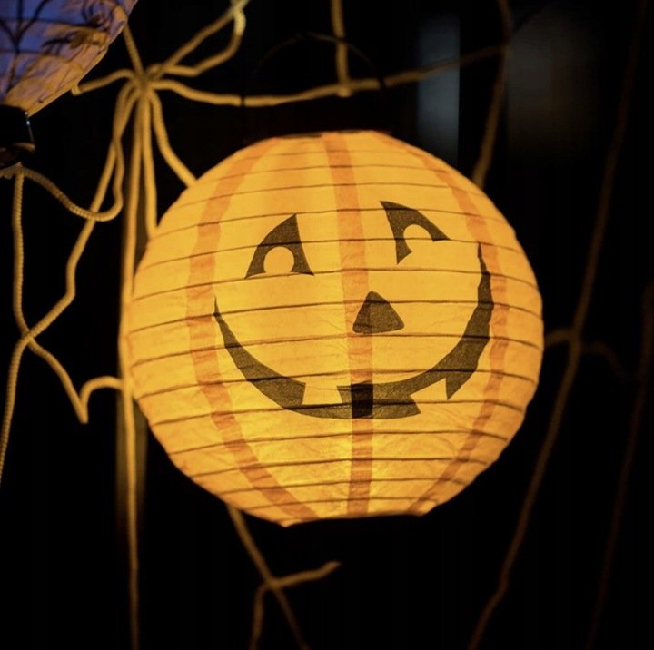 Lampion Halloween svítící 