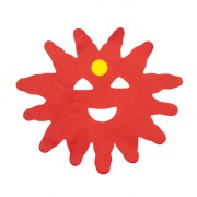 Barevná papírová girlanda slunce, 4m