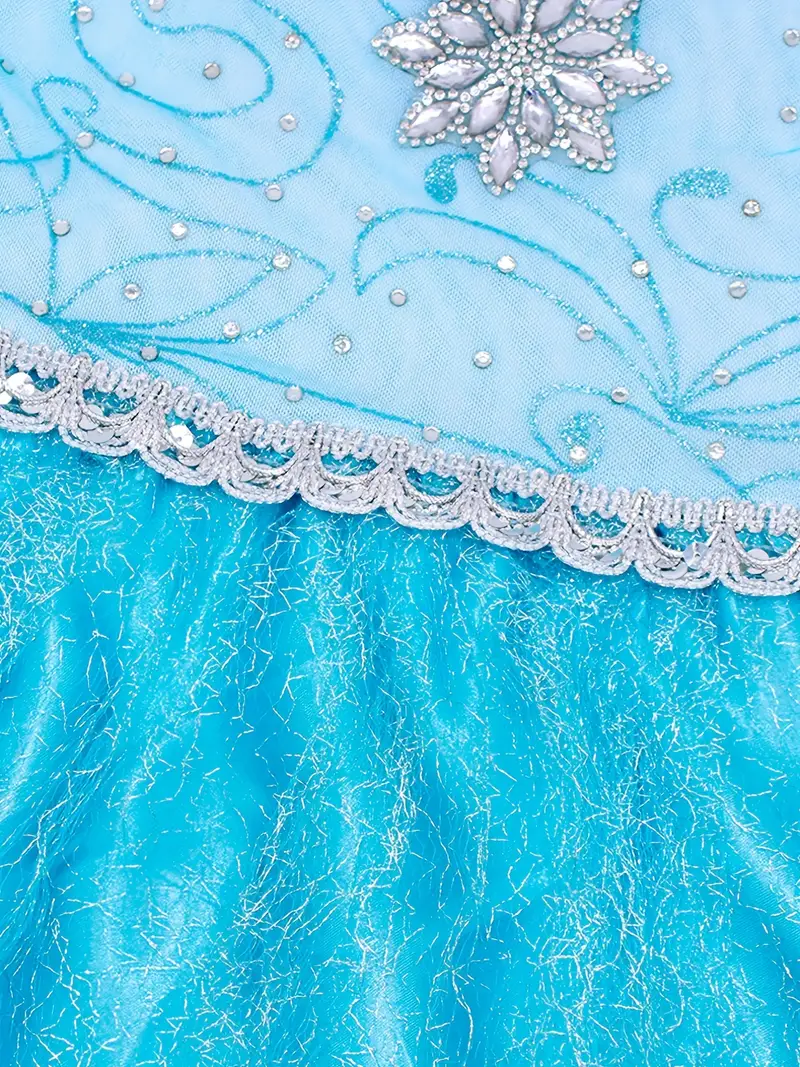 Frozen - kostým Elsa třpytivé šaty s vlečkou