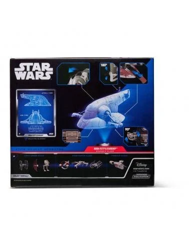 Star Wars Micro Galaxy Squadron vesmírná loď Boba Fetta 20cm s 2 figurkami