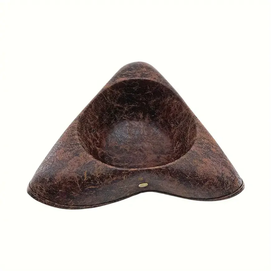 Klobouk Pirát - kožený vzhled hnědý