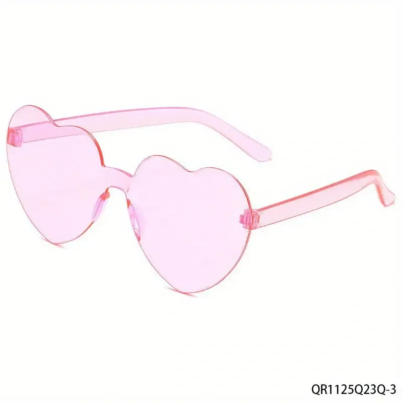 Růžové brýle srdce