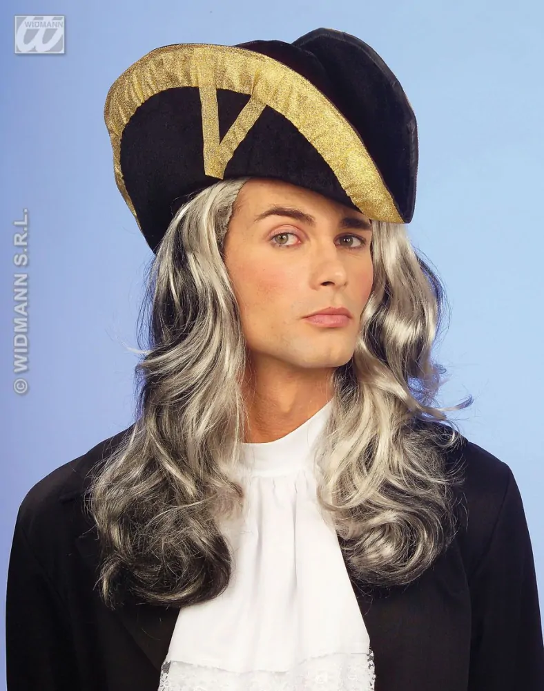 historický klobouk Napoleon - sametový 