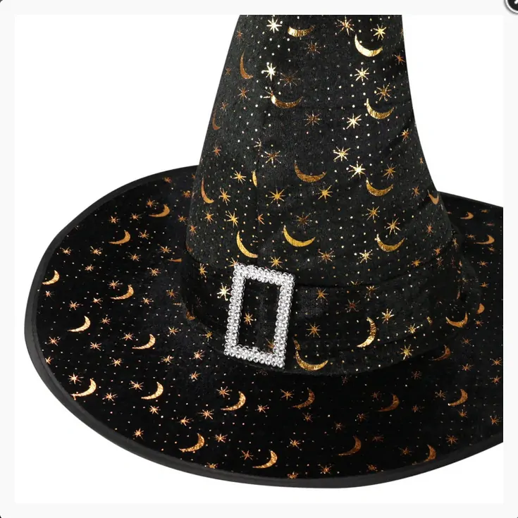 Klobouk čarodějnický dětský sametový