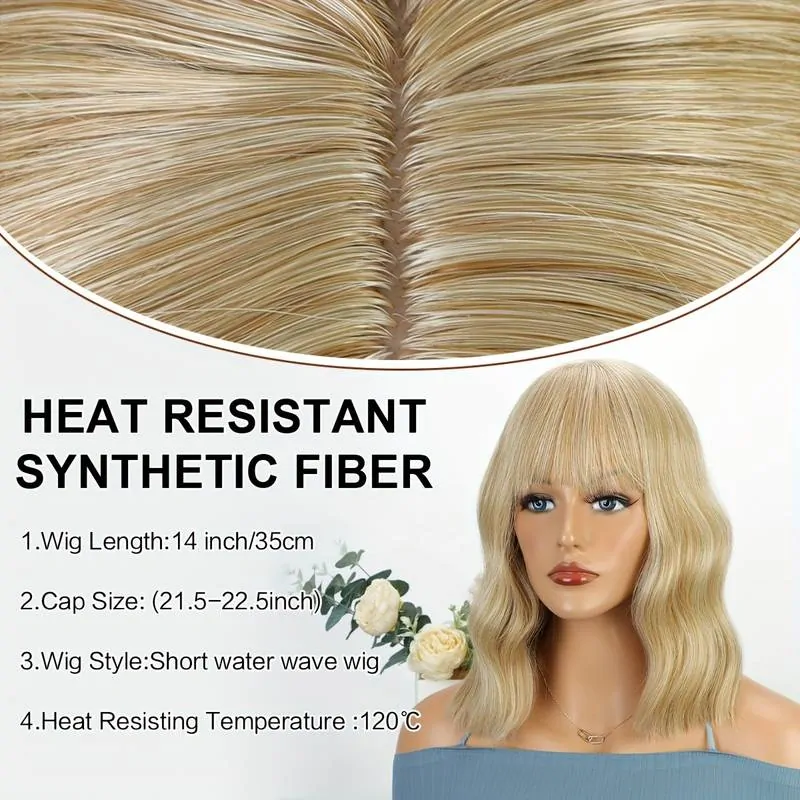 Gabi blond Paruka dámská přirozený vzhled