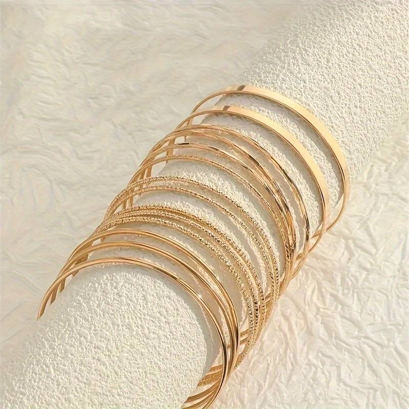 Retro náramek kruh - sada 7 kusů 