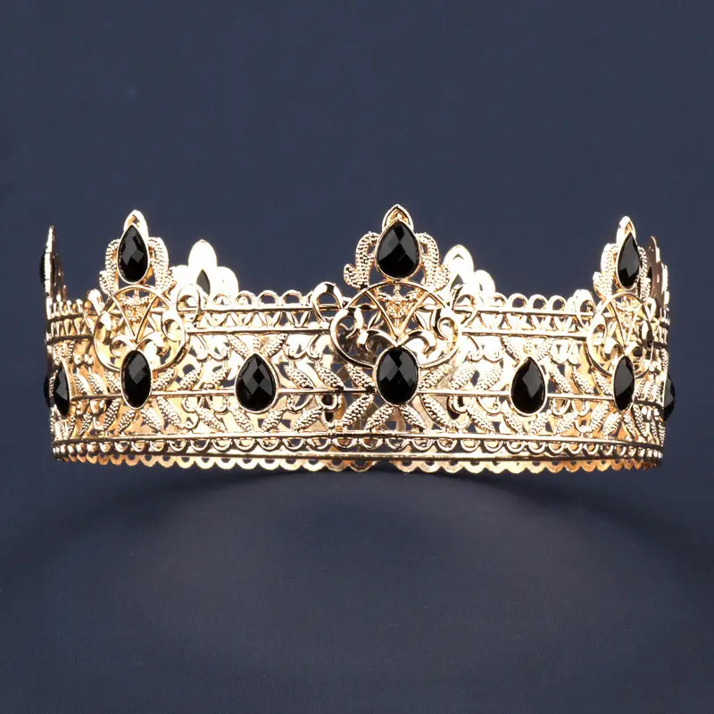 Barokní královská koruna  -  černý drahokam