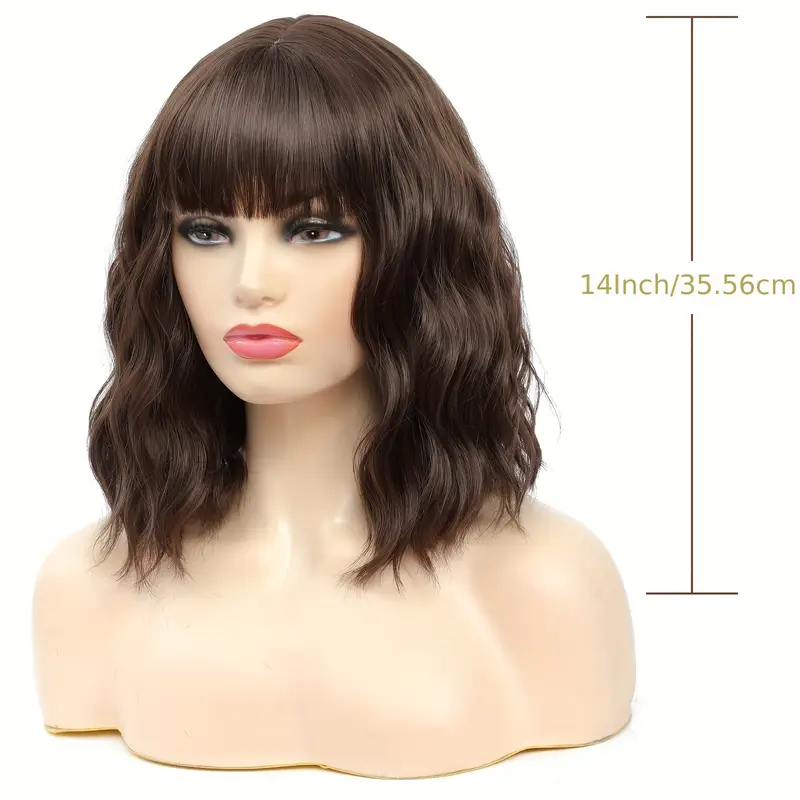 Gábi - polodlouhá vlnitá paruka hnědá