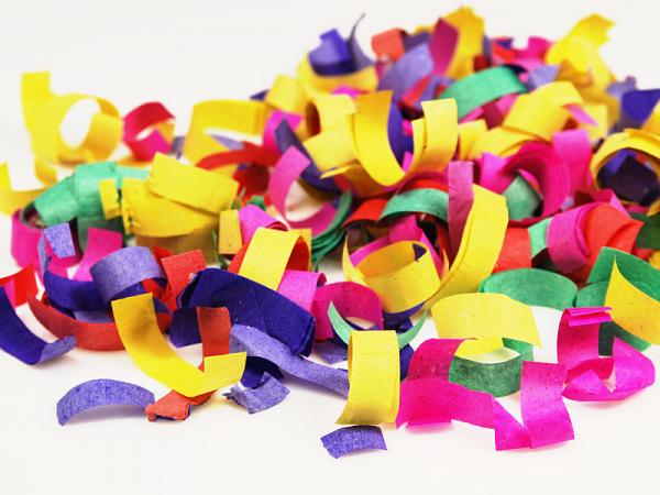 Konfety vystřelovací - barevný mix 40cm