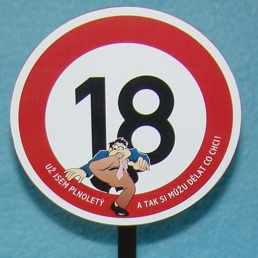 Značka - 18 - Už jsem plnoletý ...