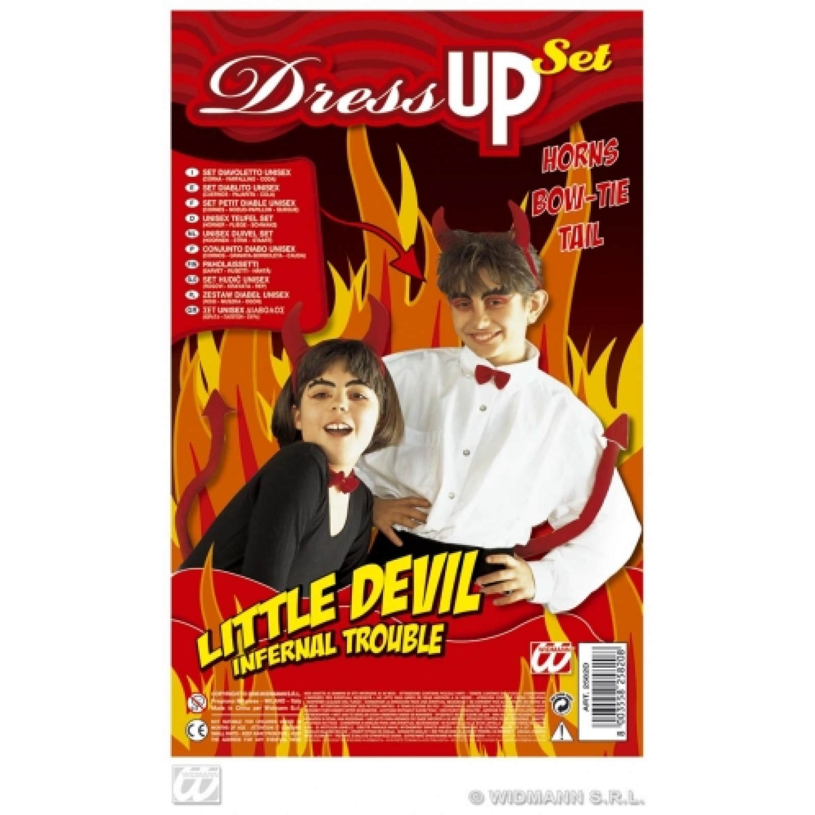 Sada Čert - rohy,motýlek a ocas