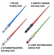Star Wars Hasbro Světelný meč modrý - R2D2