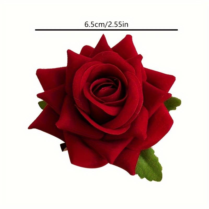 spona do vlasů Květina - Červená růže