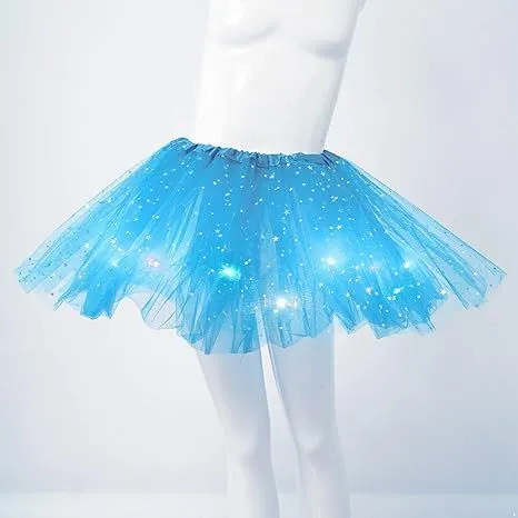 LED svítící Tutu sukně Princess modrá