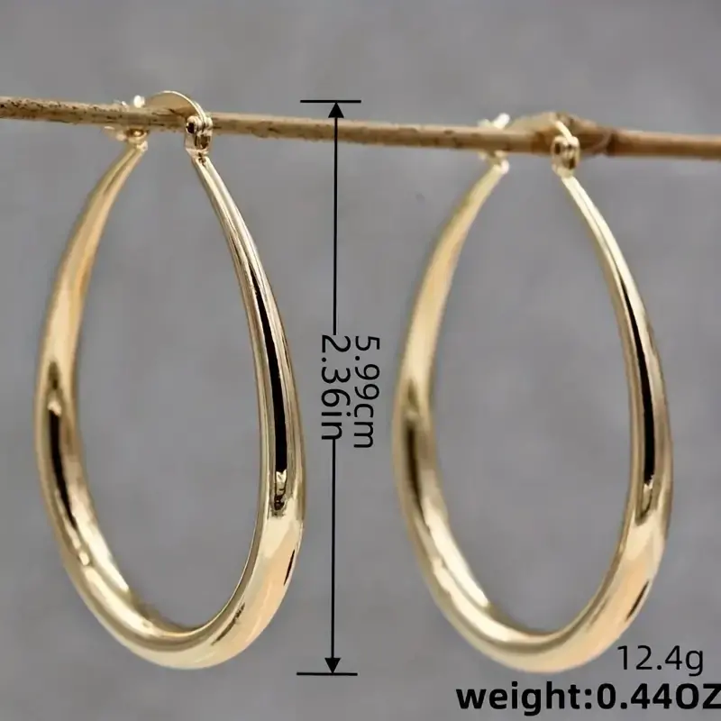 Náušnice kruhy elegantní hladké