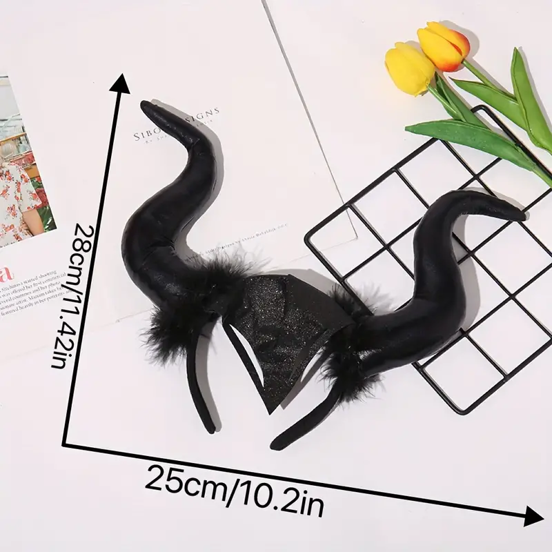 Velké čertí rohy Démon - červené