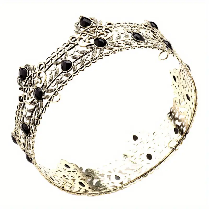 Barokní královská koruna  -  černý drahokam