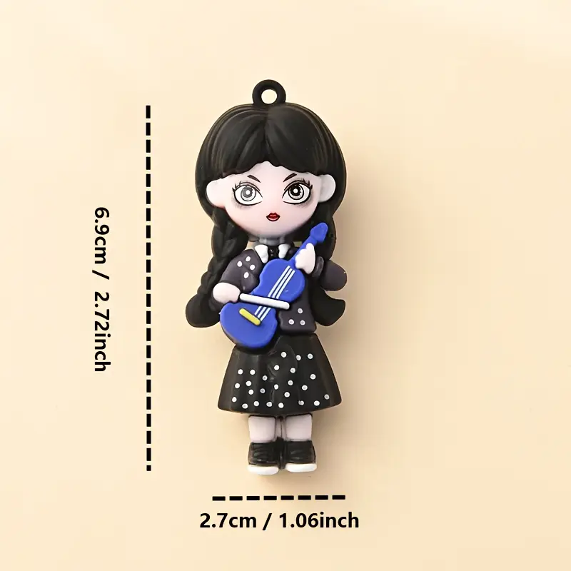  Klíčenka Wednesday Addams - housle