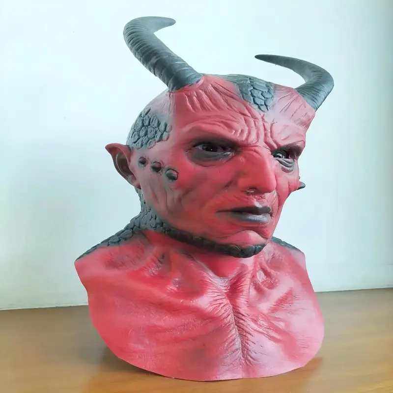 latexová maska čert Barnabáš