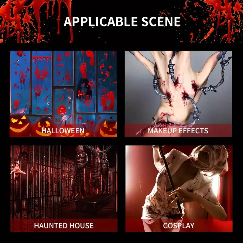 Falešná realistická krev kapající