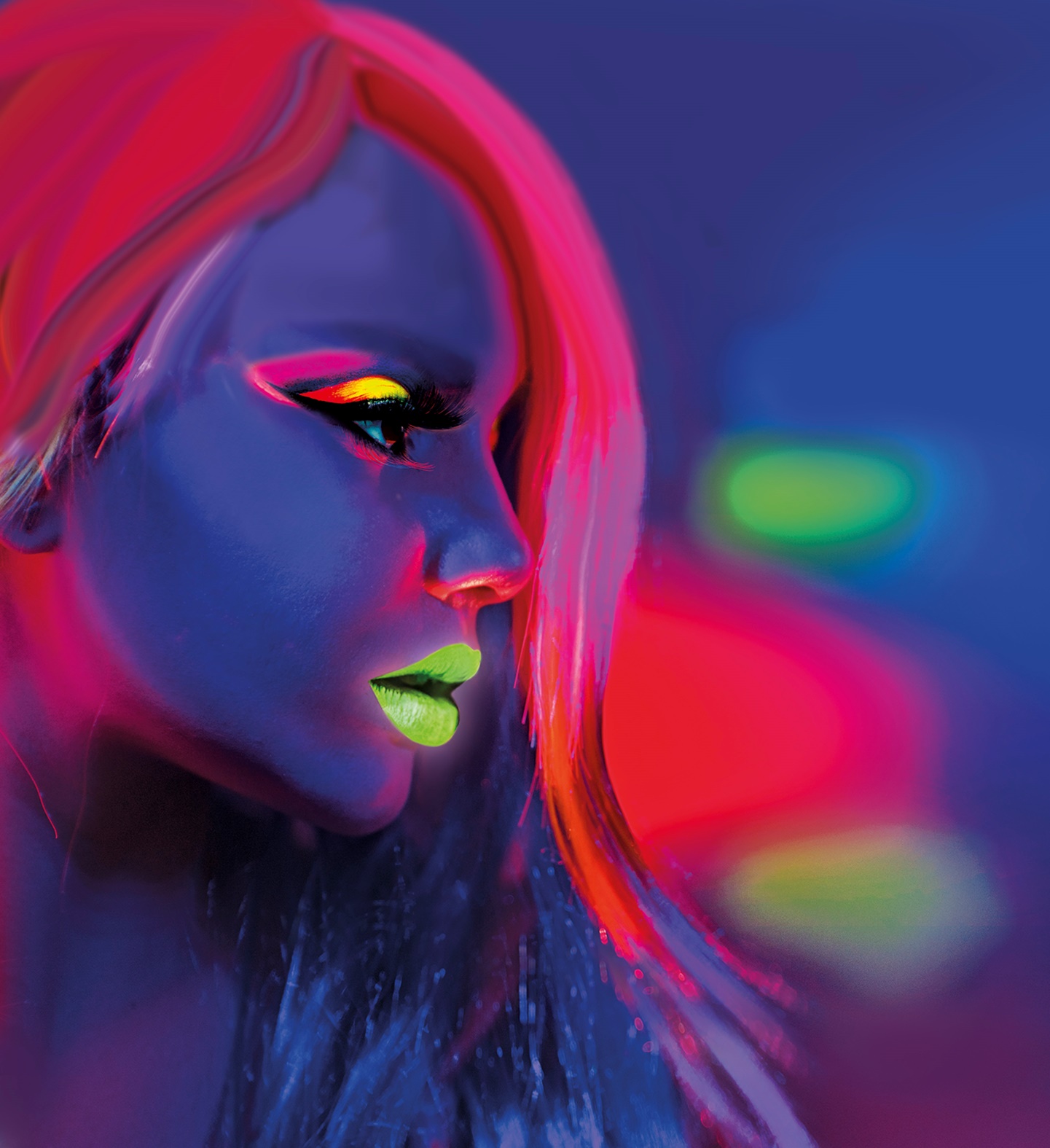  tělové barvy neonové 6ks