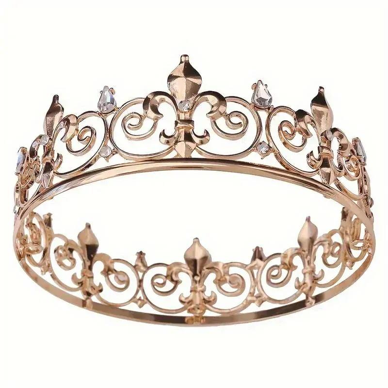 Královská koruna zlatá - bílý diamant