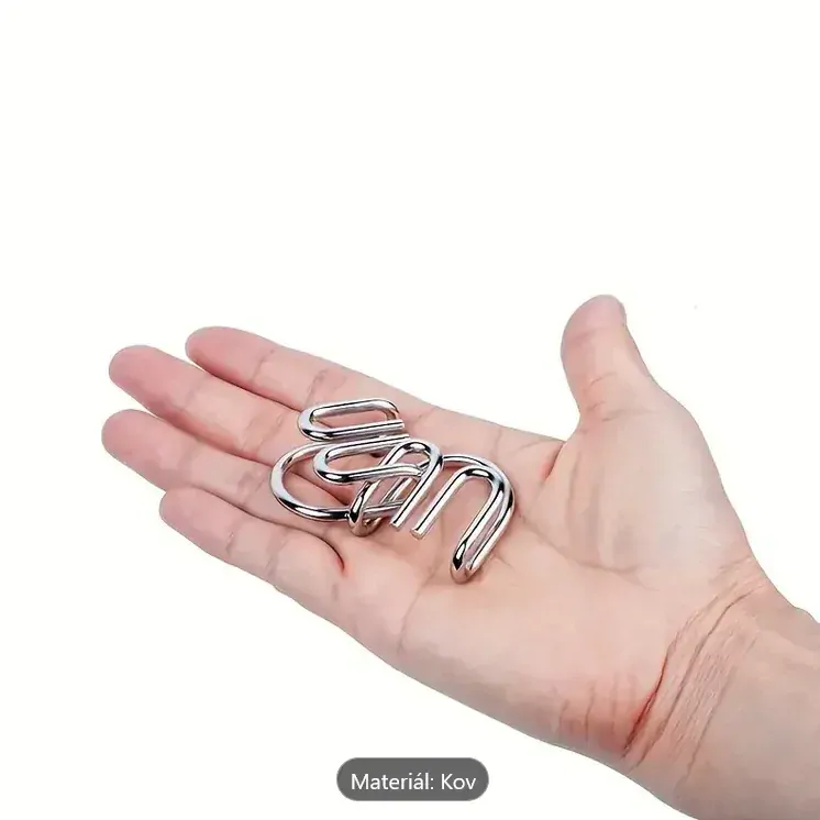 Sada hlavolamů 8ks žlutá