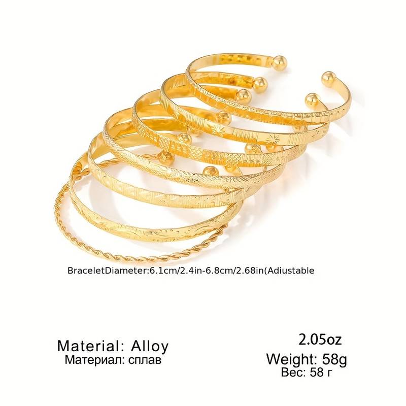 Retro náramek kruh - sada