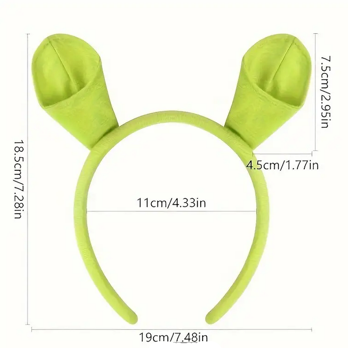 Uši Shrek na čelence