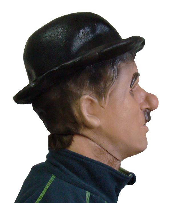 Latexová maska Charlie Chaplin