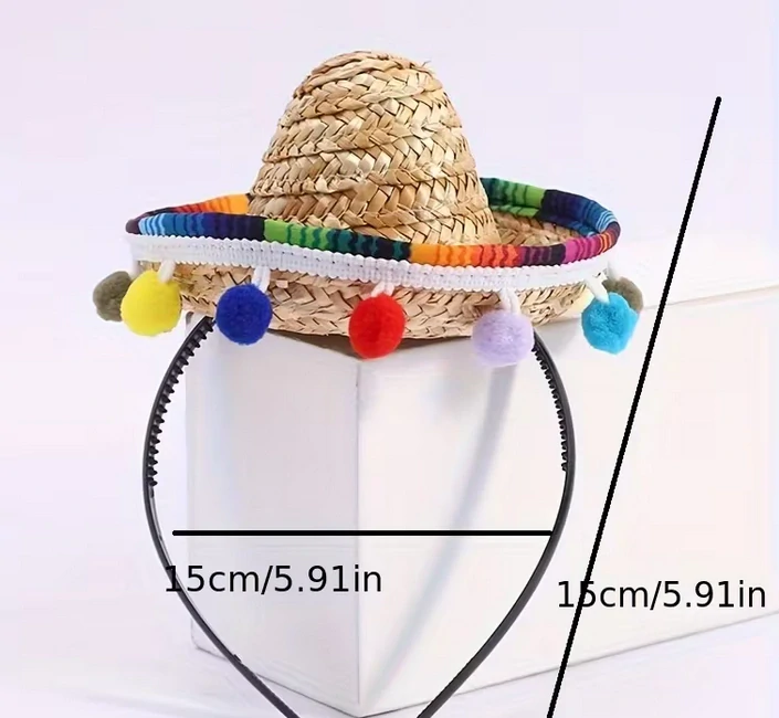 Sombréro - mini klobouček na čelence