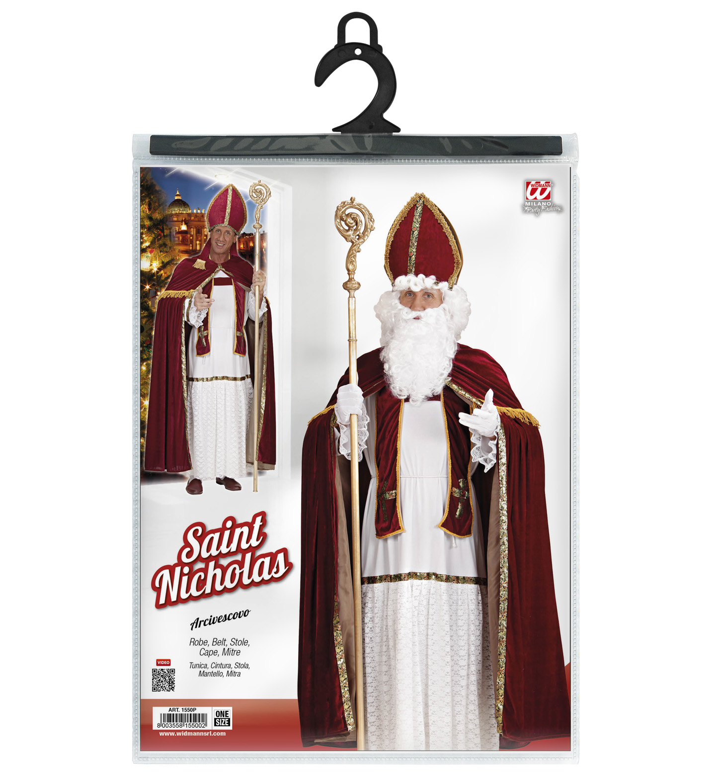 Kostým Mikuláš deluxe XXL/XXXL