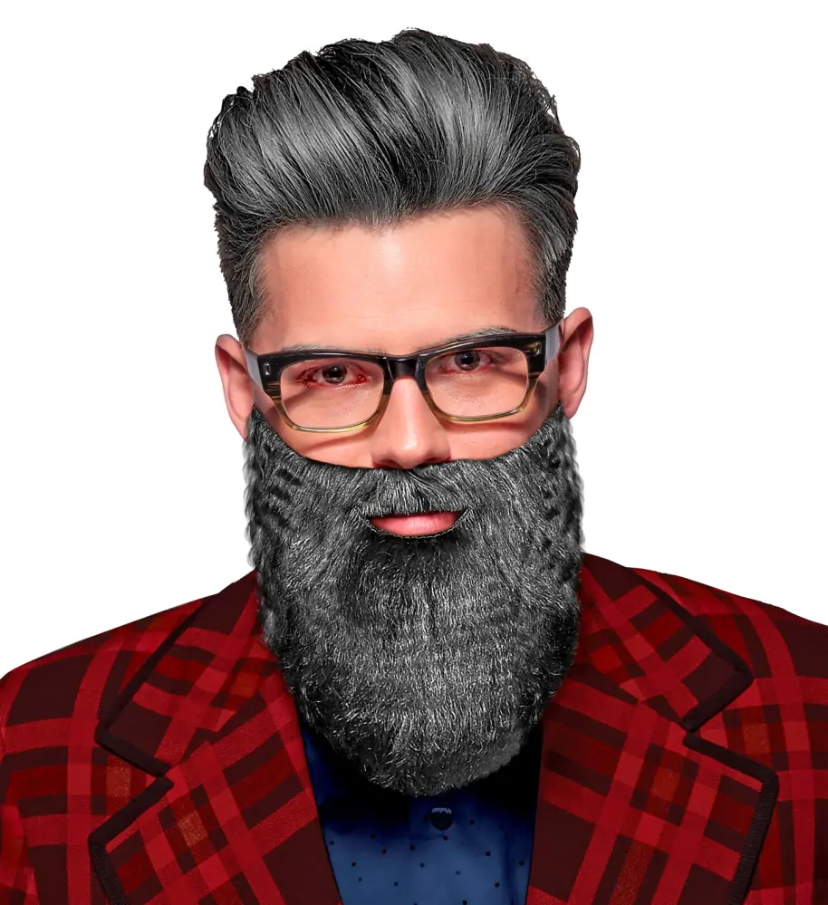 Plnovous šedivý vlnitý