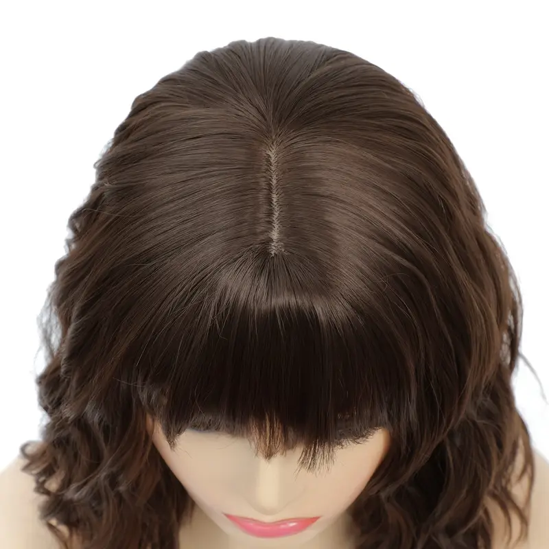 Gábi - polodlouhá vlnitá paruka hnědá