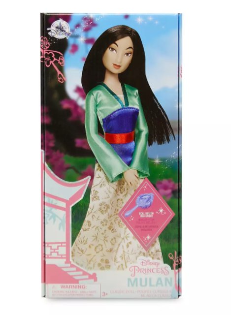 Disney panenka Mulan s hřebenem