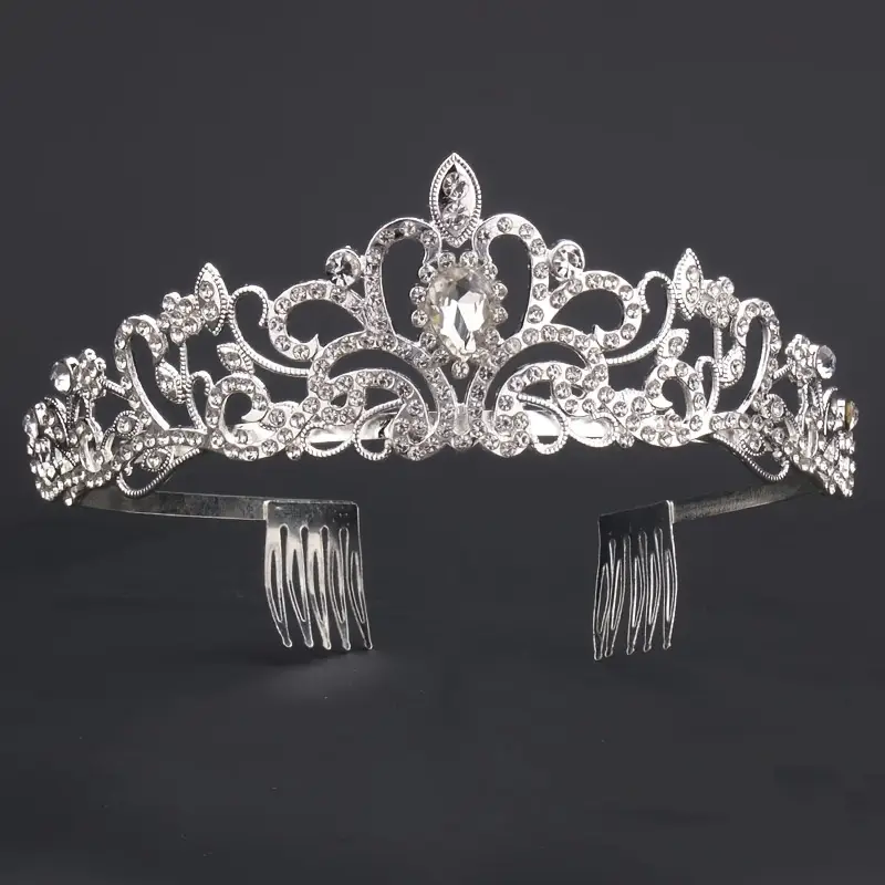 Štrasová barokní korunka do vlasů