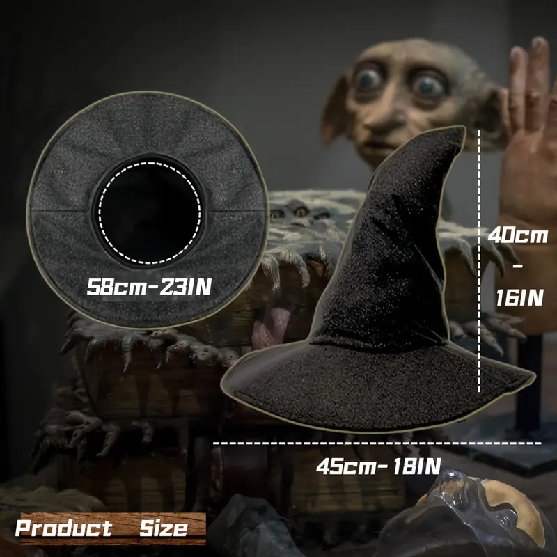 šedý čarodějnický klobouk Tulák  - Mág