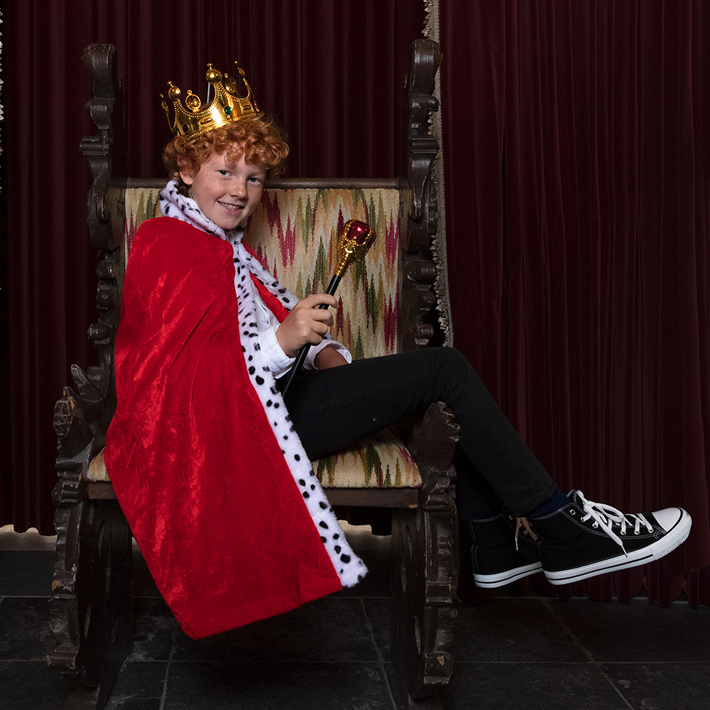 kostým král - Královský plášť 130cm