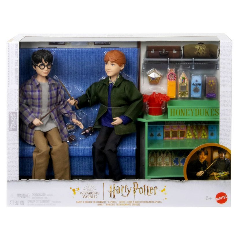 Velký set panenek Harry Potter a Ron ve vlaku do Bradavic
