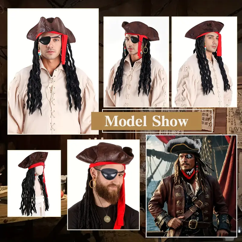 Jack - Pirátský  klobouk  s dredy