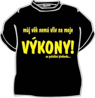 Tričko s nápisem - (Výkony)