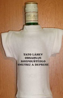 Tričko na láhev - Tato láhev obsahuje ...