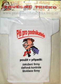 Tričko na láhev pro podnikatele..